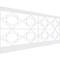 Ekena Millwork 44"H x 94 1/2"W Gypsum PVC Wainscot Paneling Kit WPK44X94GYP - alternate 1